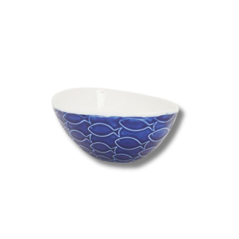 BATELA BOL PECES 12X5CM AZUL