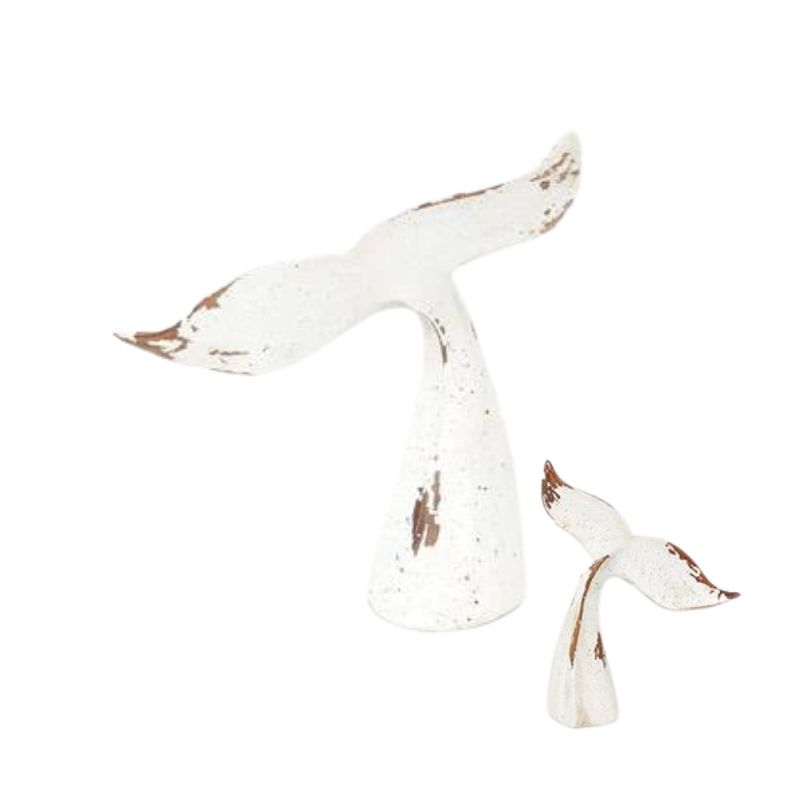 BATELA COLA DE BALLENA BLANCA 22CM EN RESINA 1937