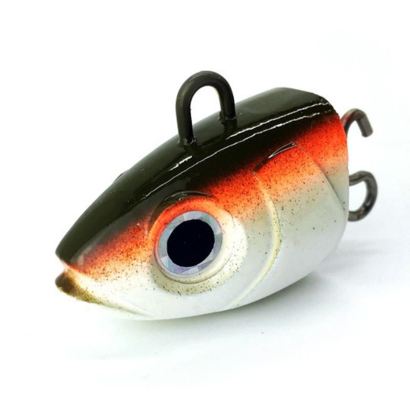 FIIISH BLACK MINNOW MED DEEP JIG HEAD CANDY GREEN 200 GLOW/UV