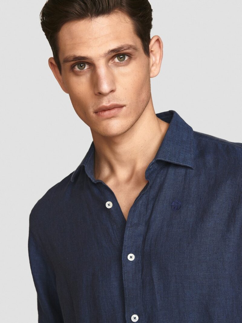 NORTH SAILS CAMISA LINO POINT COLLAR REG - Imagen 5