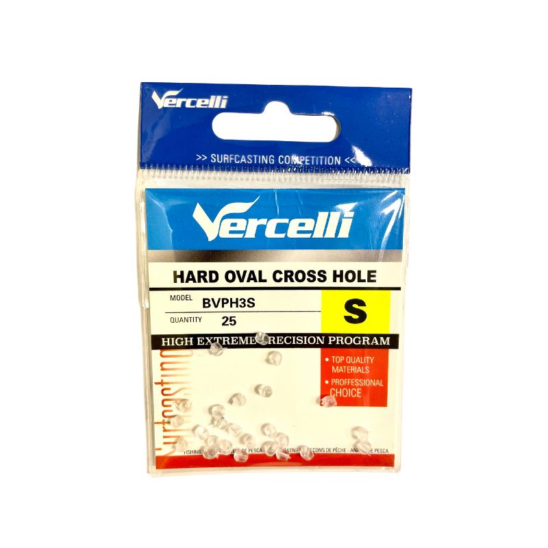 VERCELLI PERLAS OVALADAS TRANSPARENTES BIPERFORADAS