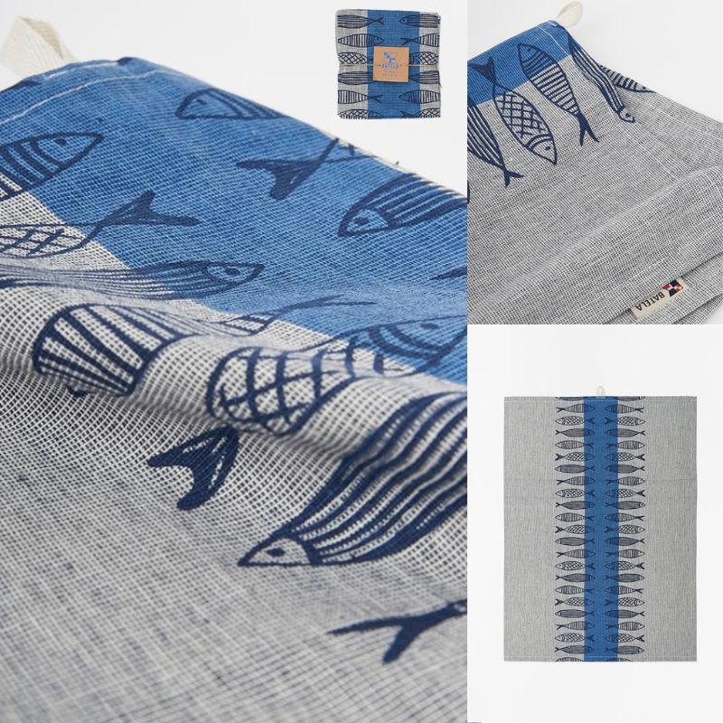 BATELA TRAPO DE COCINA CON PECES 70*50