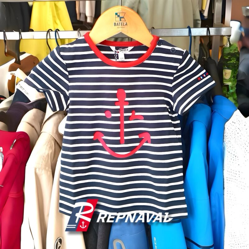 BATELA BEBÉ CAMISETA MARSELLA ANCLA - Imagen 3
