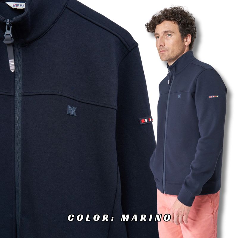 BATELA SUDADERA C/CREMALLERA INTERLOCK