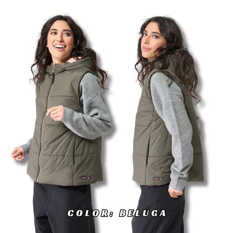 BATELA MUJER CHALECO ACOLCHADO C/ CAPUCHA
