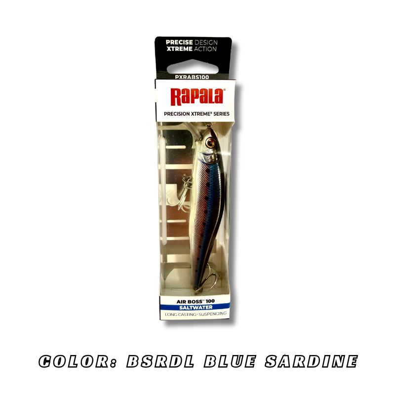 El Air Boss 100 ha sido diseñado para los pescadores que necesitan llegar donde otros no llegan. Gracias a su avanzado sistema interno de transferencia de peso, este señuelo corta el viento como una flecha, permitiendo lanzados extremadamente largos y precisos, incluso en días de brisa marina intensa. RAPALA PRECISION XTREME AIR BOSS SW 100 - Imagen 6