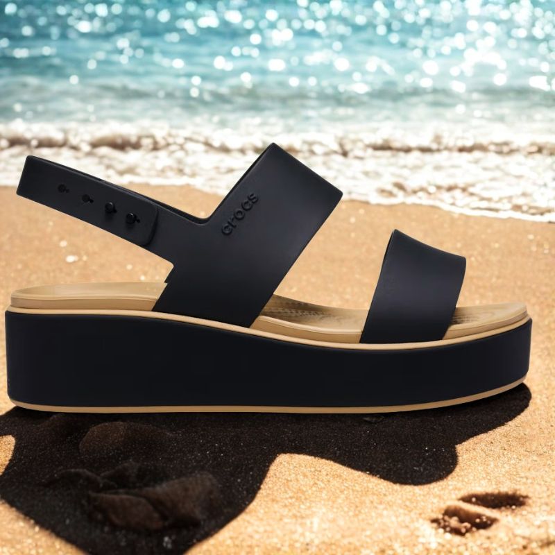 CROCS SANDALIA BROOKLYN MATTE WRAP LOW WEDGE