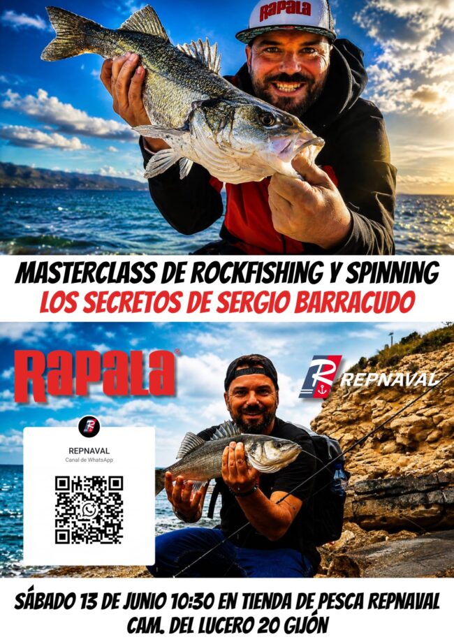 Taller Técnico de Rock Fishing y Spinning con Sergio BARRACUDO