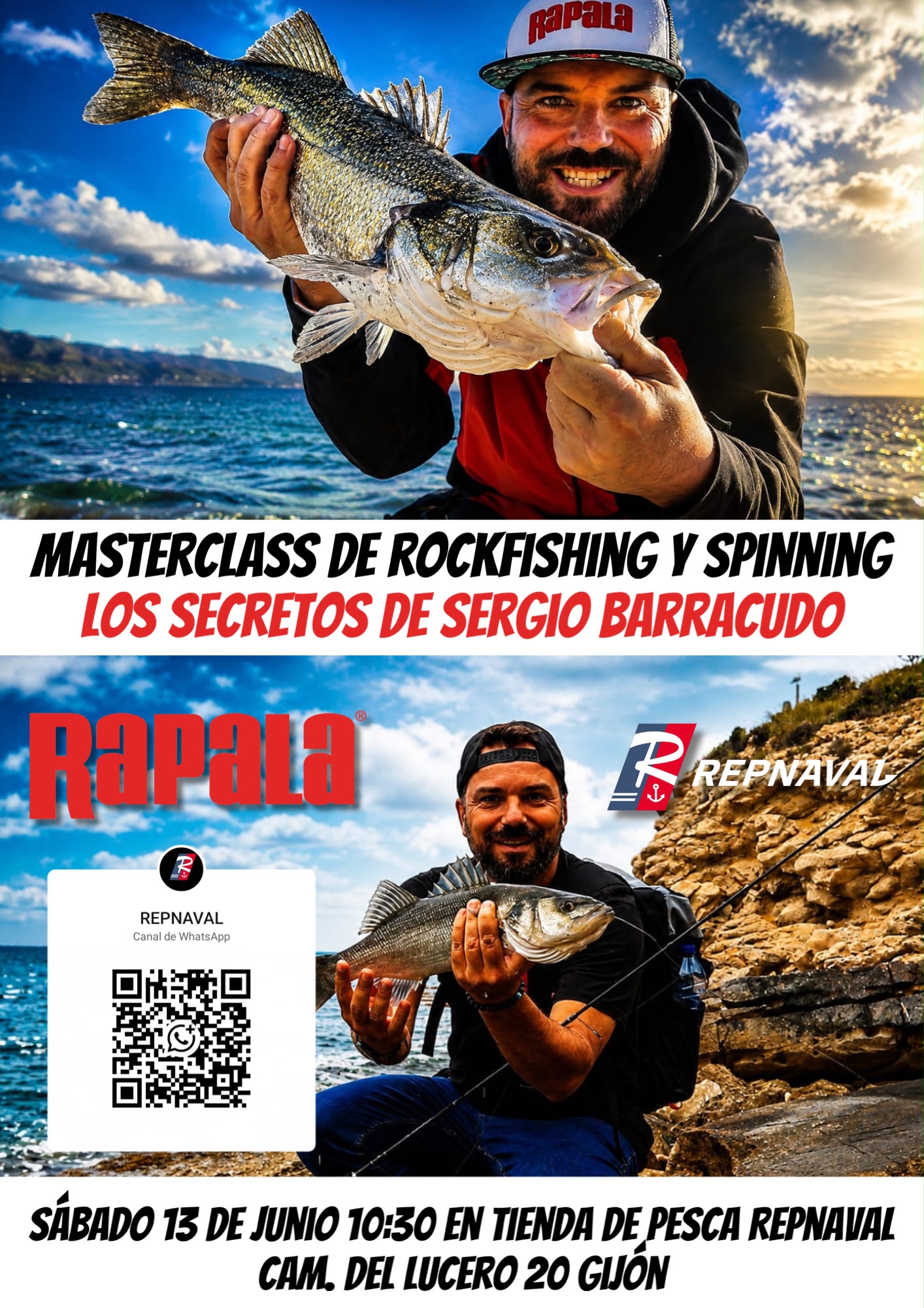 taller de Sergio Taller Técnico de Rock Fishing y Spinning con Sergio BARRACUDO